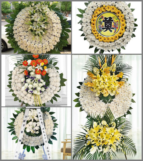 山东青岛胶州市胶莱镇南王珠村花圈速递